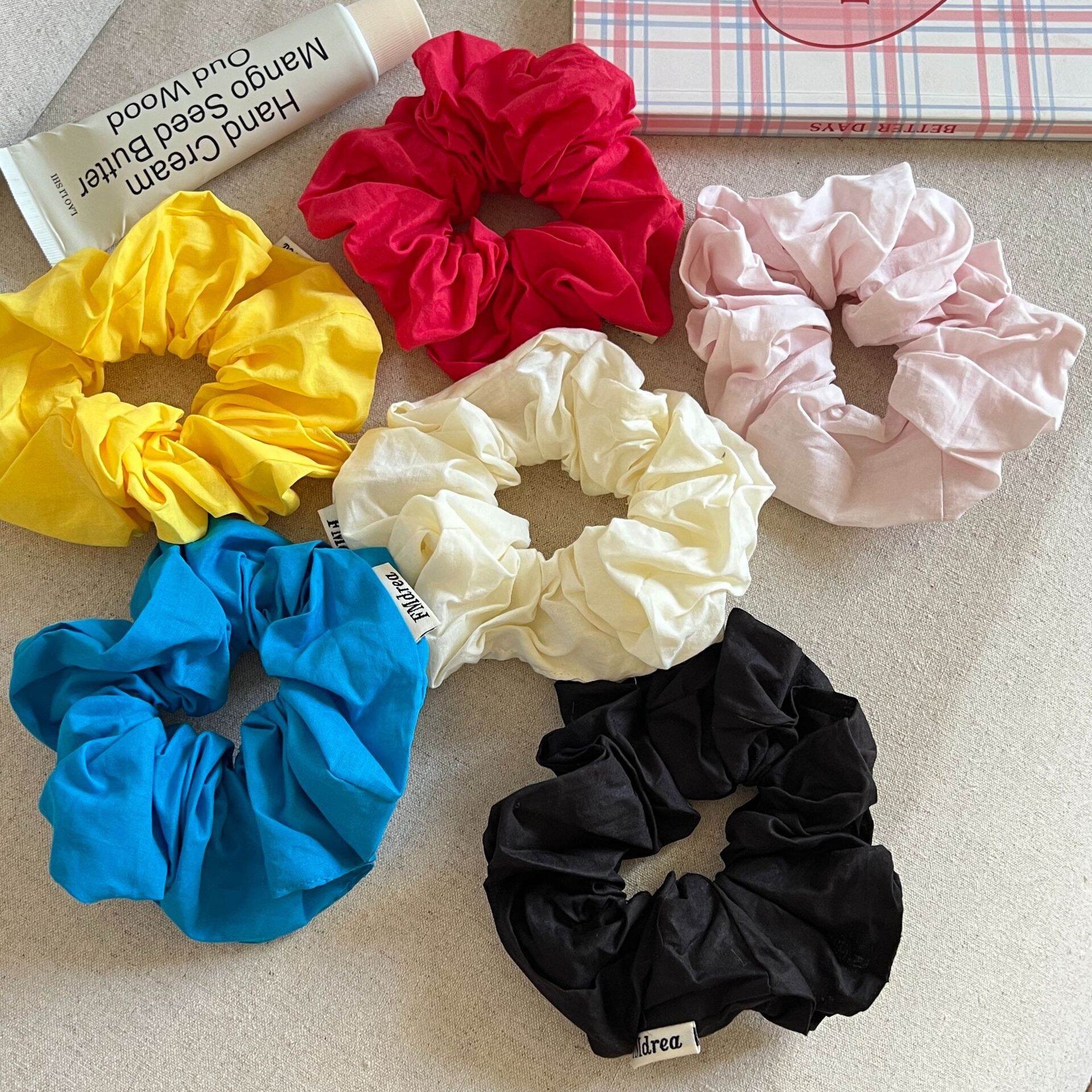 Classic Solid Color Fabric Women's Scrunchies