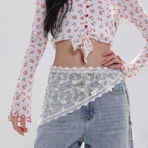 Romantic Sweet Lace Bandana Multifunctional DIY Headscarf & Belt h5 Picture2