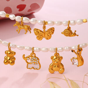 Animal Stainless Steel Waterproof Gold Color DIY Pendants h5 Picture2
