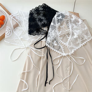 Romantic Series Elegant Solid Color Lace Women's Summer Scarves h5 Picture3