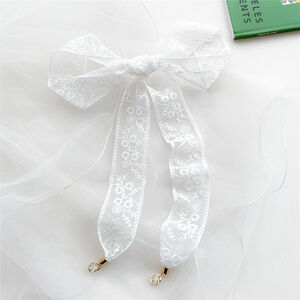 Elegantes Sommer-Bandana für Damen mit Blumenmuster und Spitze h5