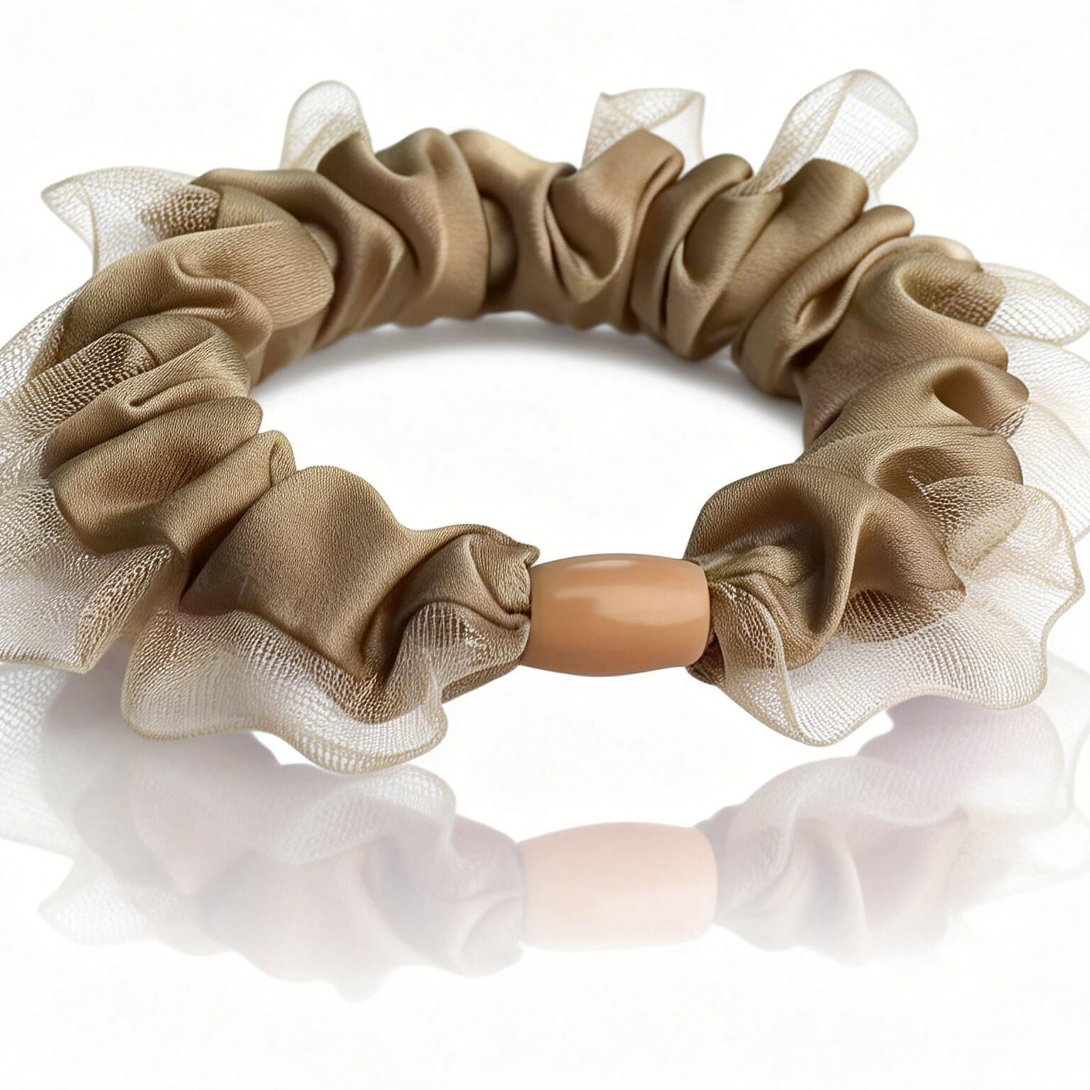 Romantic Series Simple Solid Color Fabric Women's Scrunchies h5 Picture4