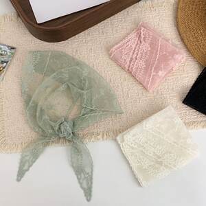Simple Series Sweet Flower Lace Women's Summer Scarves h5 Picture2