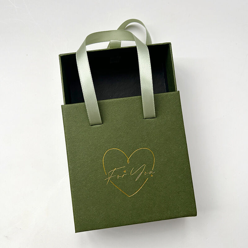 Simple Series Daily Letter Solid Color Paper Jewelry Boxes