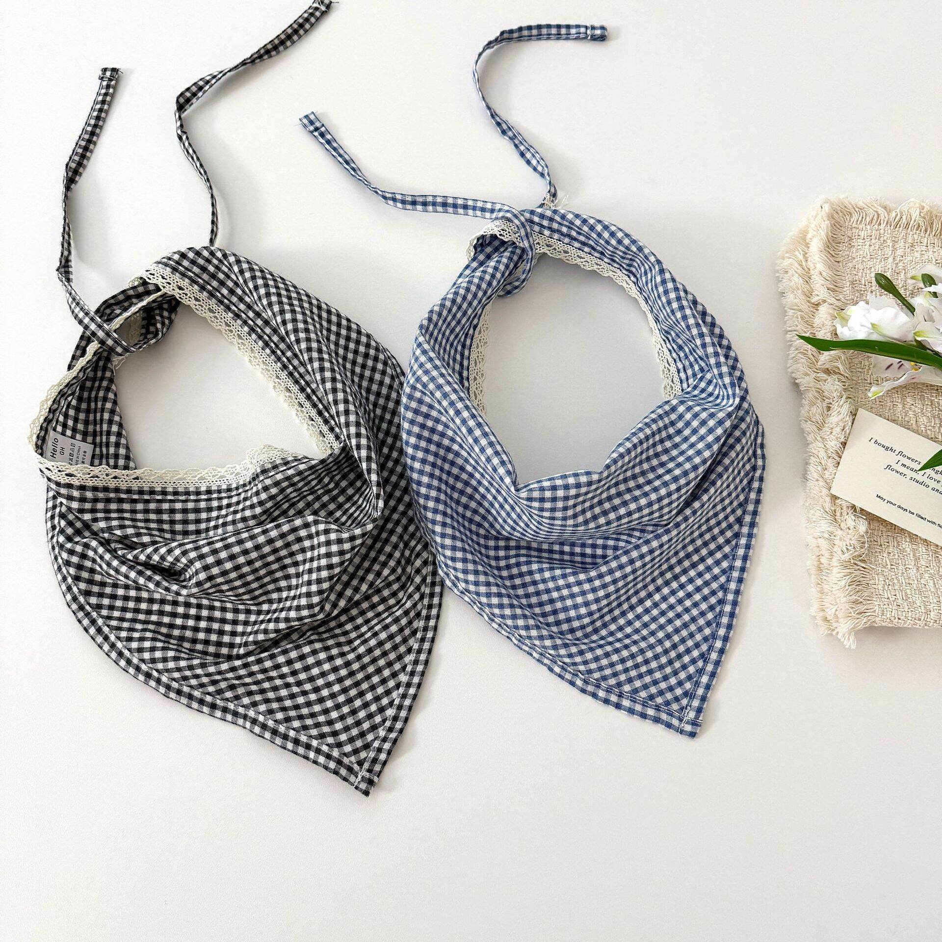 Simple Series Cute Plaid Polyester Women's Summer Scarves Picture3