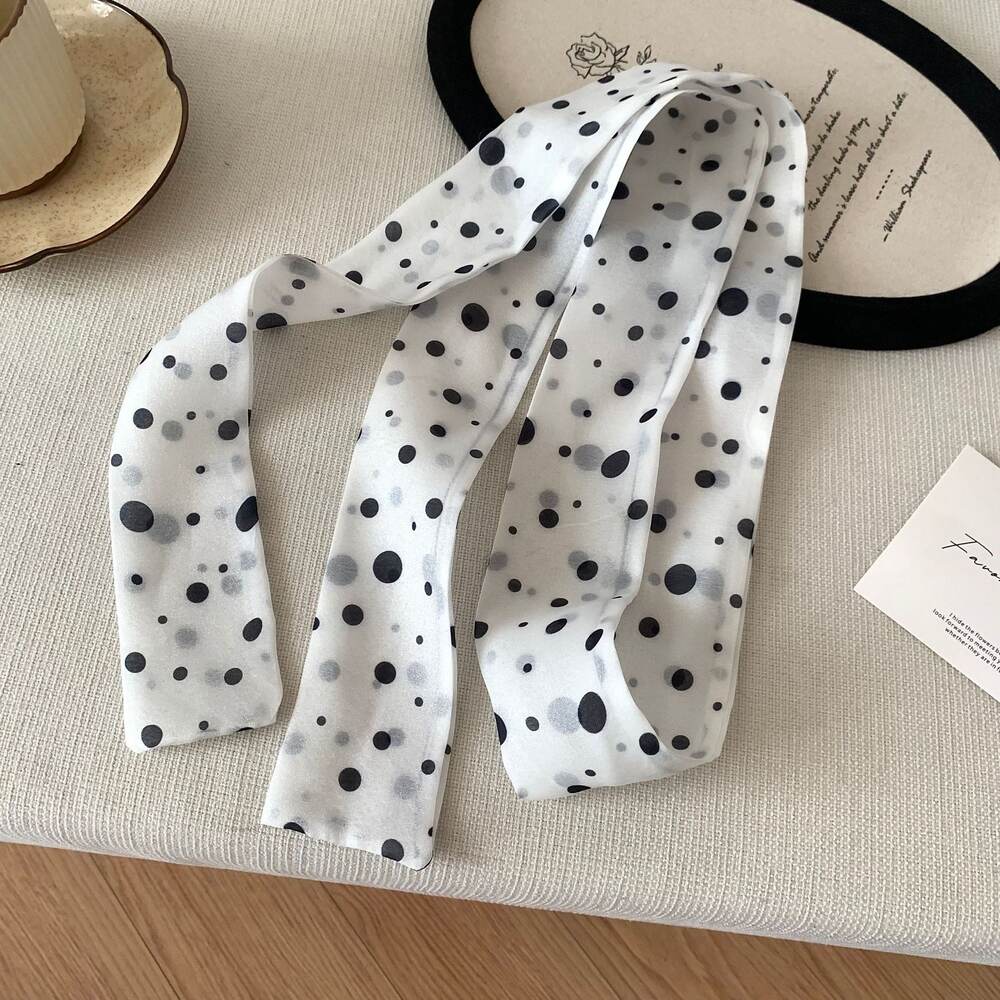 Simple Series Sweet Polka Dots Polyester Women's Summer Scarves