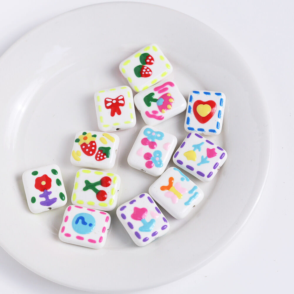 1 Piece Sweet Cherry Ceramics Jewelry Beads