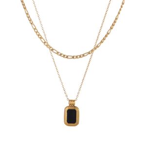 Simple Series Daily Chain Stainless Steel Waterproof Gold Color Women's Chain Necklaces h5 Picture5