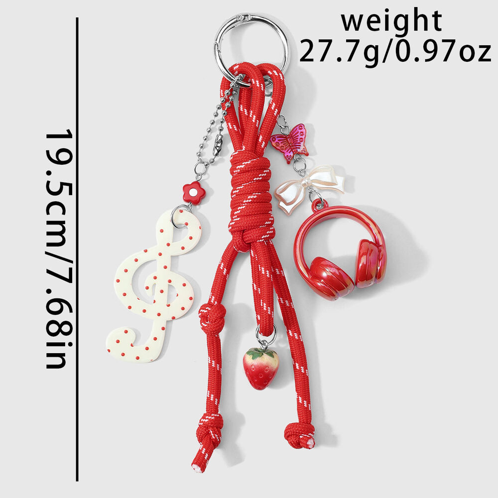 Simple Series Daily Solid Color Twist Star Cloth Women's Bag Charms h5Picture2