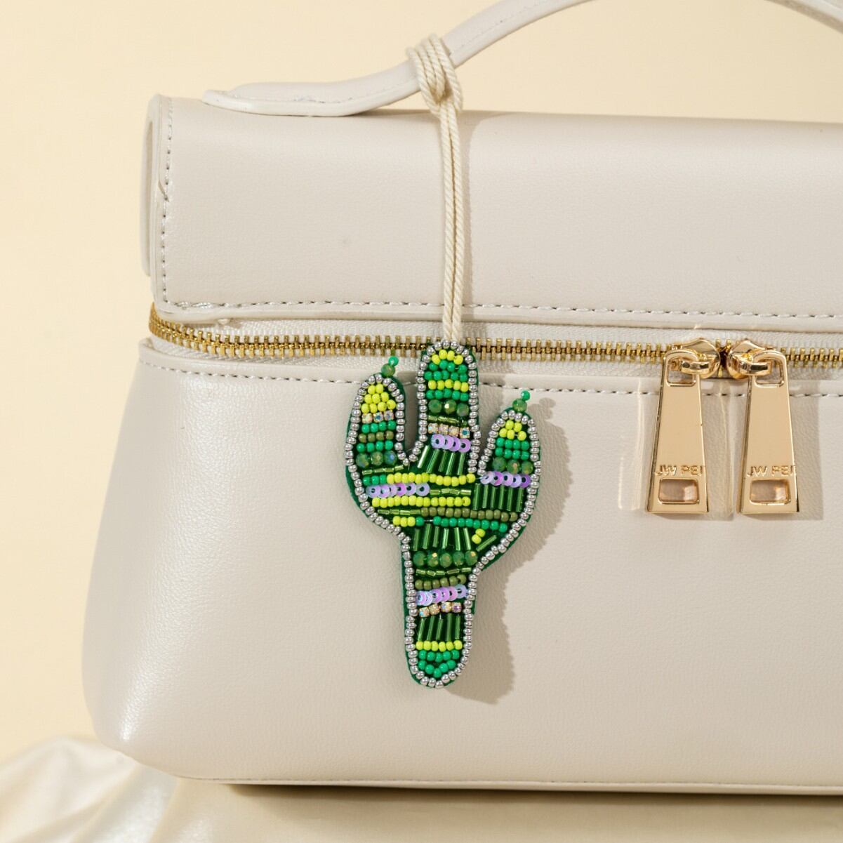 Luxuriöse Serie Urlaubsperlen Pflanzen Kunststoff Taschenanhänger für Damen Bild2