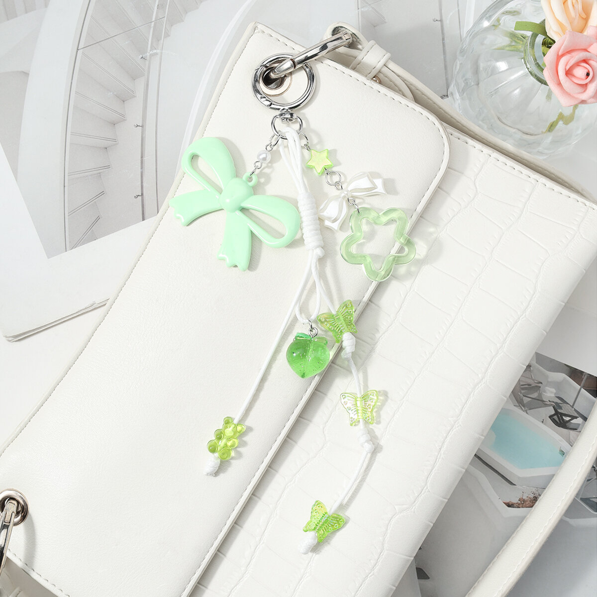 Simple Series Daily Bow Knot Solid Color Alloy Damen-Taschenanhänger Bild6