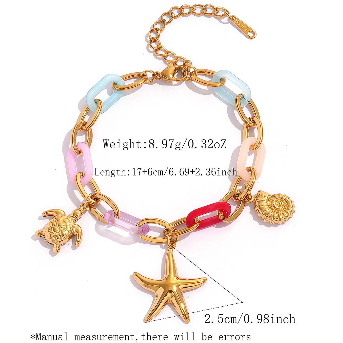 Gold Color/One Size/1pc Bracelet 