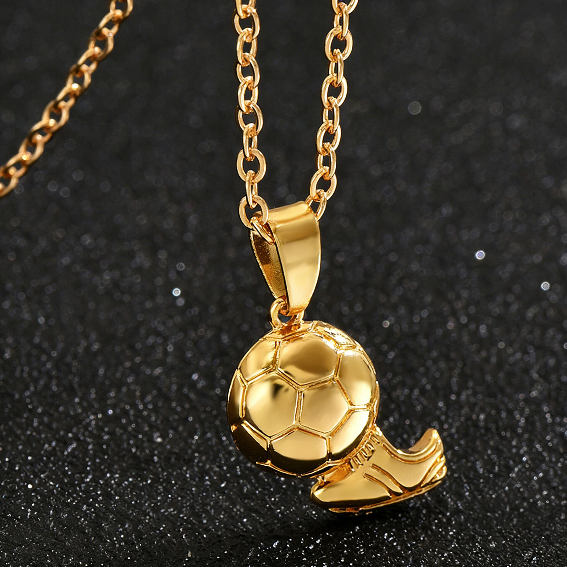 Simple Series Sports Football Alloy Unisex Men's Necklaces