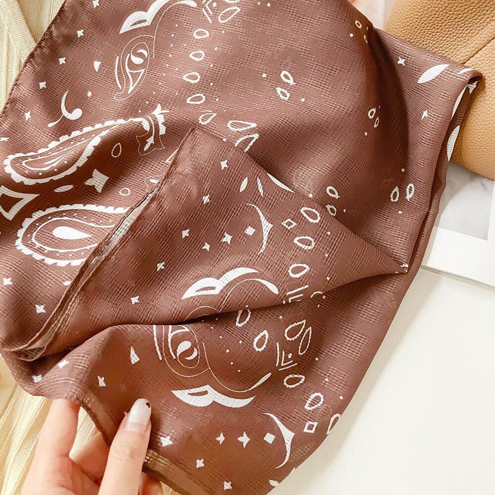 Retro Paisley Pattern Polyester Women's Summer Scarves h5Picture4