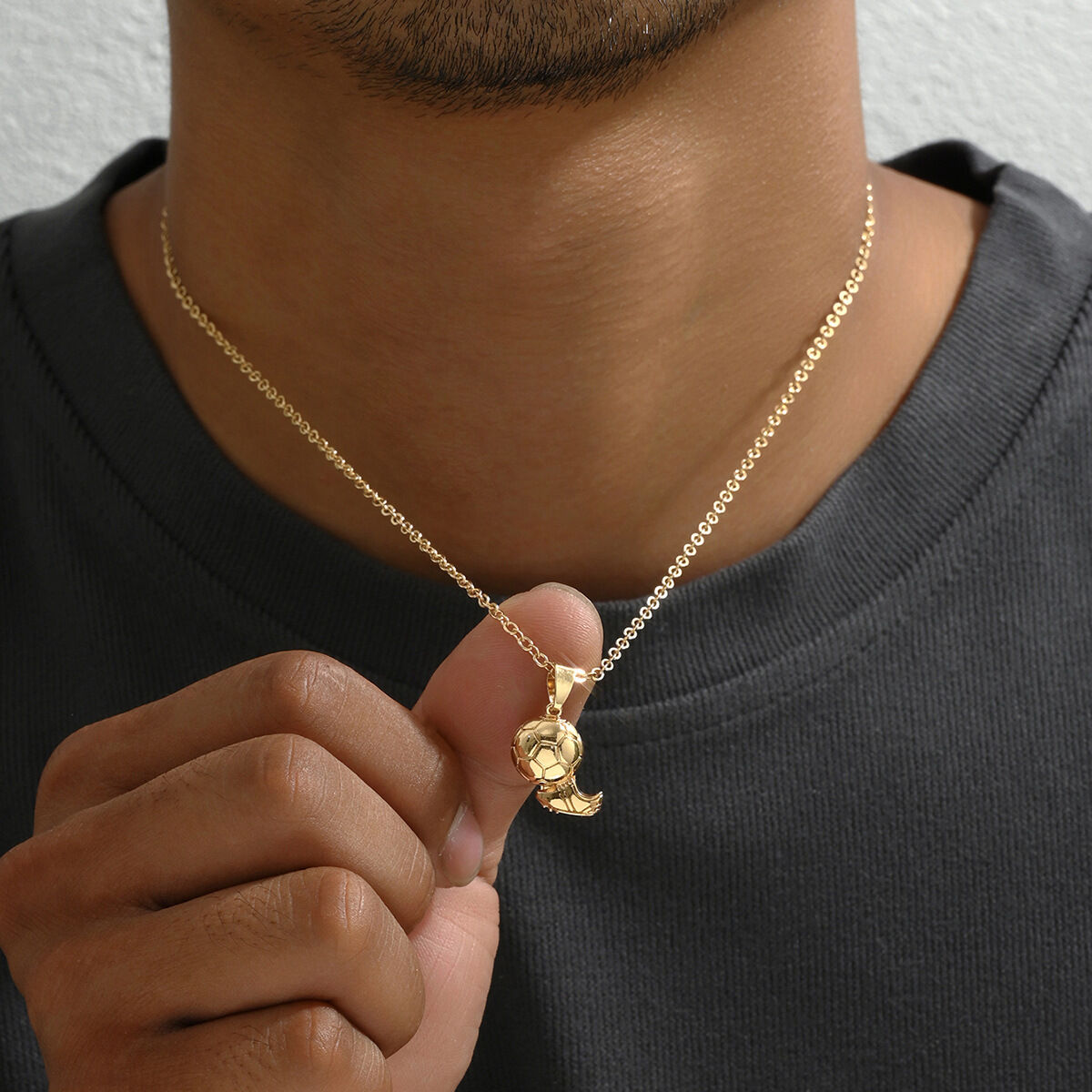 Simple Series Sports Football Alloy Unisex Men's Necklaces 2