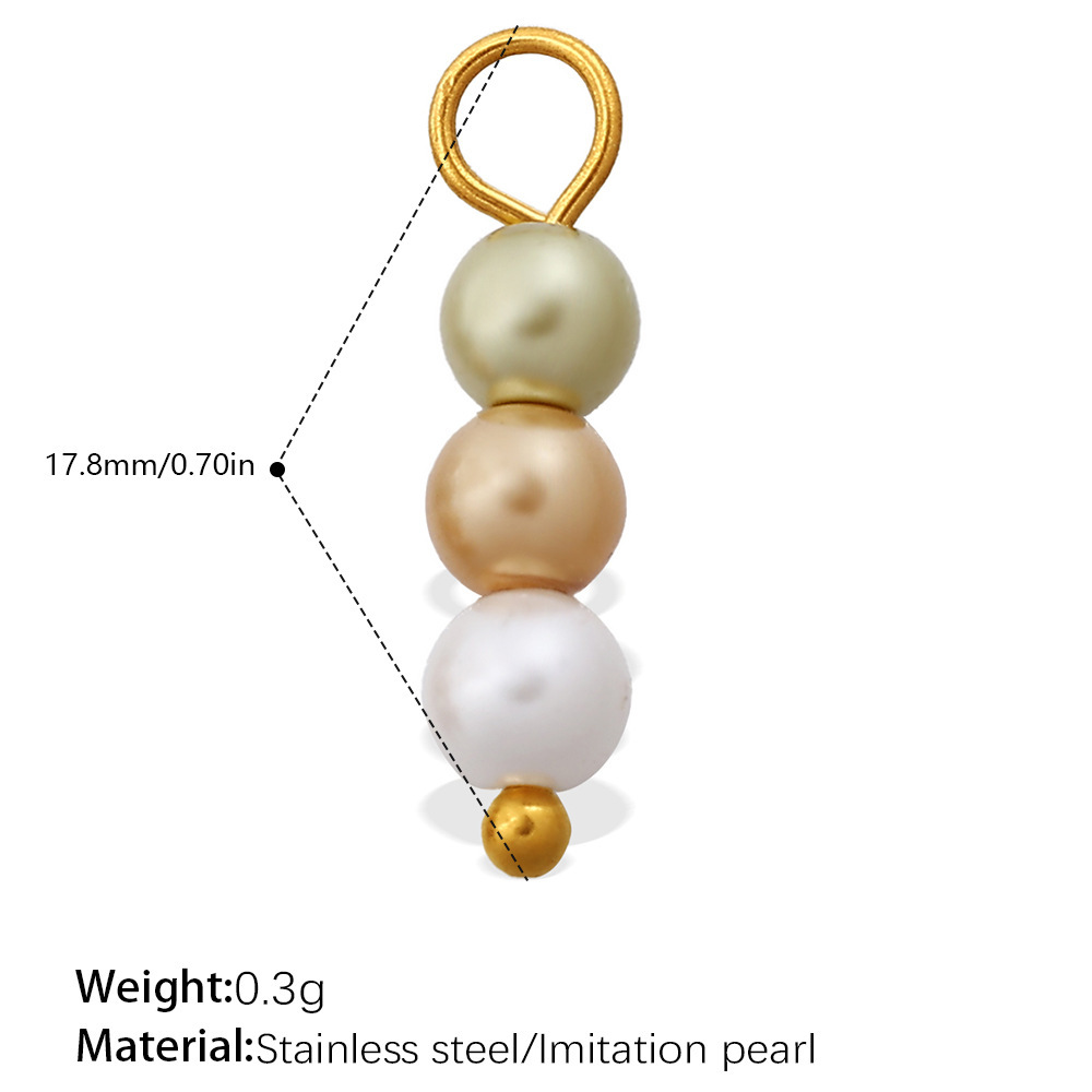 Beads Moon Shape Pearl Women's Pendants Picture2
