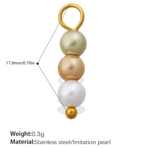 Beads Moon Shape Pearl Women's Pendants h5 Picture2