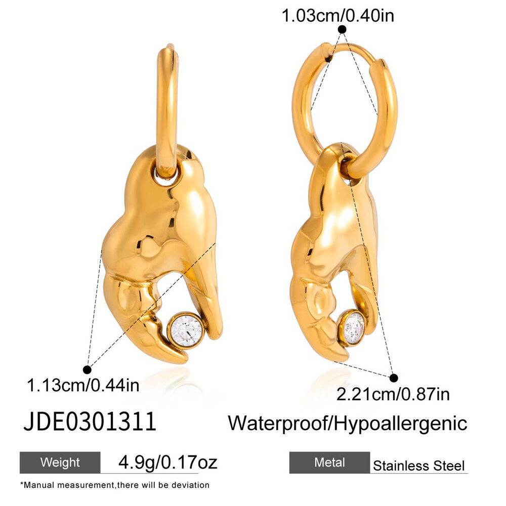 Ensembles de colliers pour femmes en acier inoxydable doré, imperméables et ornés de strass, style océanique