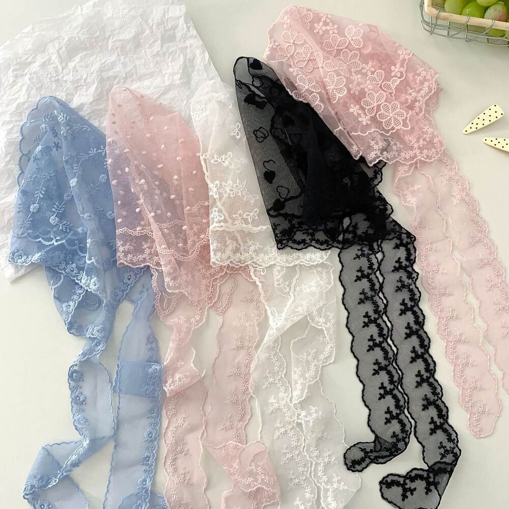 Romantic Series Sweet Flower Lace Women's Summer Scarves h5Picture2