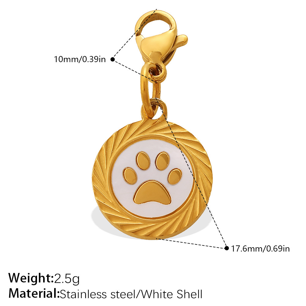 Stainless Steel Waterproof Gold Color Shell Diy Pendants Picture2