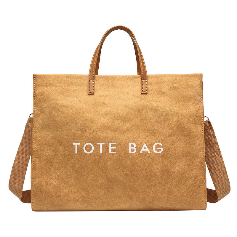 Office Style None Letter Solid ColorKraft Paper Women's Tote Bag
