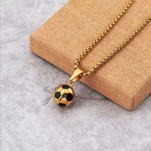 Simple Series Daily Football Titanium Steel Unisex Pendant Necklaces h5