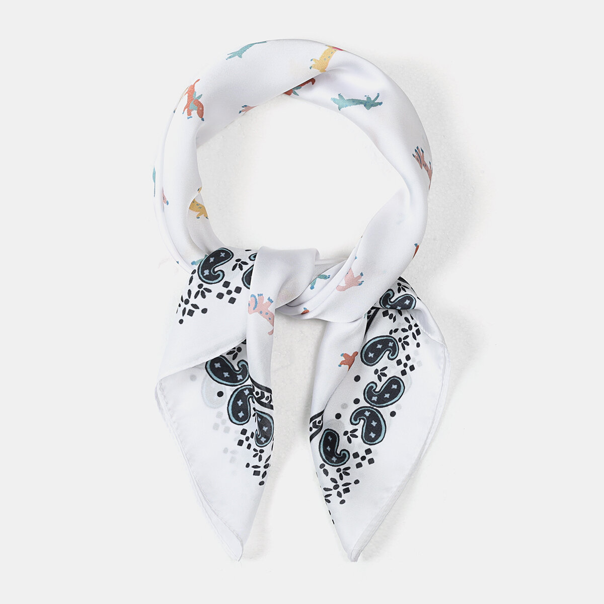 Ethnic Series Cute Animal Paisley Pattern Women's Summer Scarves 2