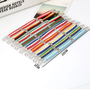 Simple Series Sports Mixed Color Pu Unisex Braided Bracelets h5 Picture4