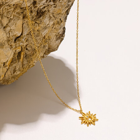 Colliers pendentifs pour femmes en acier inoxydable, couleur or, avec strass et étoile simple