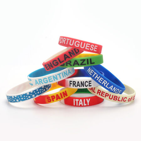 The World Cup Flag Silicone Bracelet