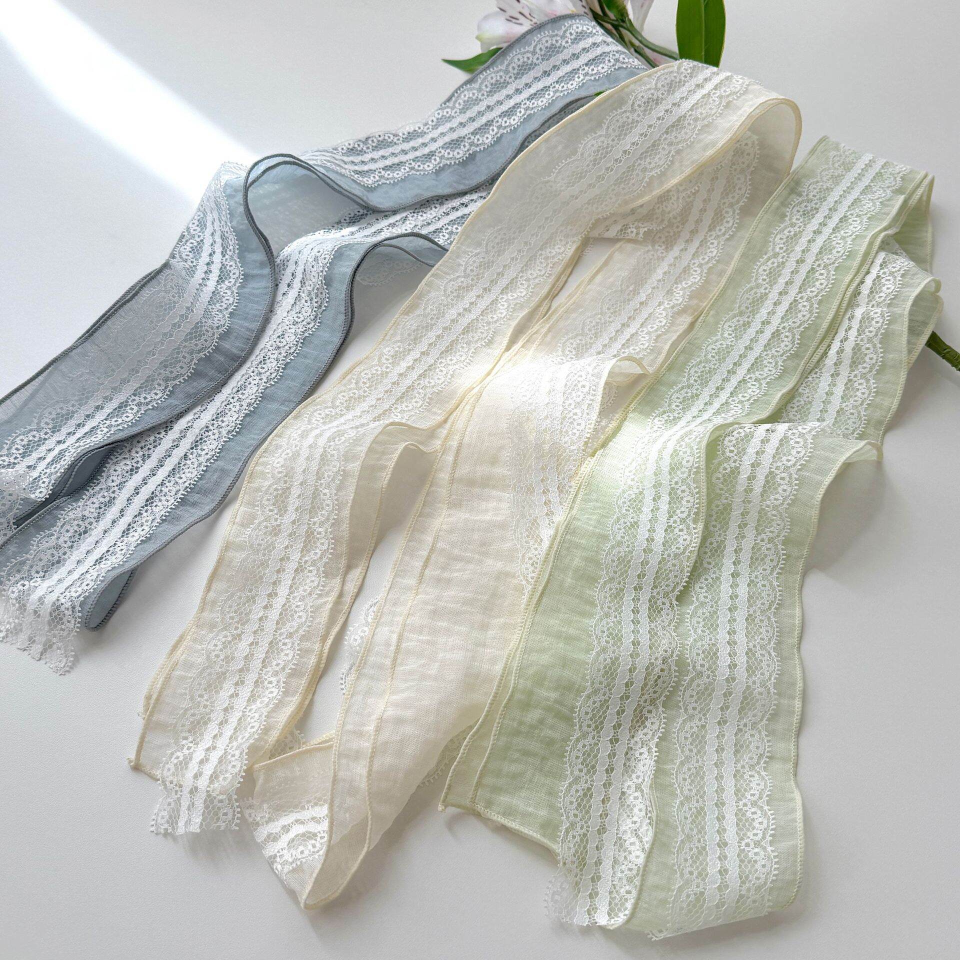 Simple Series Sweet Flower Polyester Women's Summer Scarves h5 Picture2