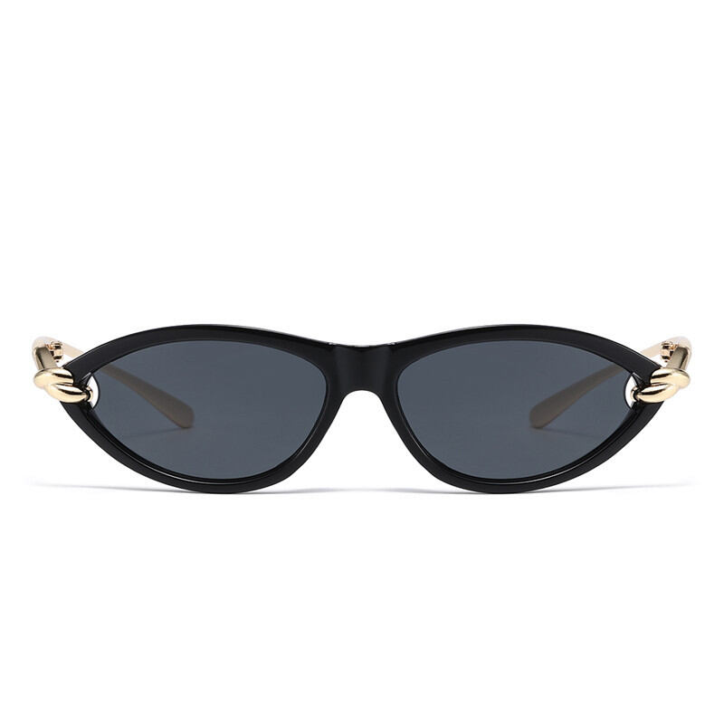 Simple Series Retro Solid Color Twist Sunglasses h5 Picture4