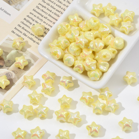 1 Bag Star Acrylic Jewelry Beads（10 beads a bag）