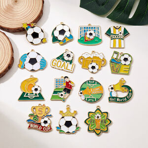 Simple Series Sports Football Alloy Jewelry Charms h5 Picture3