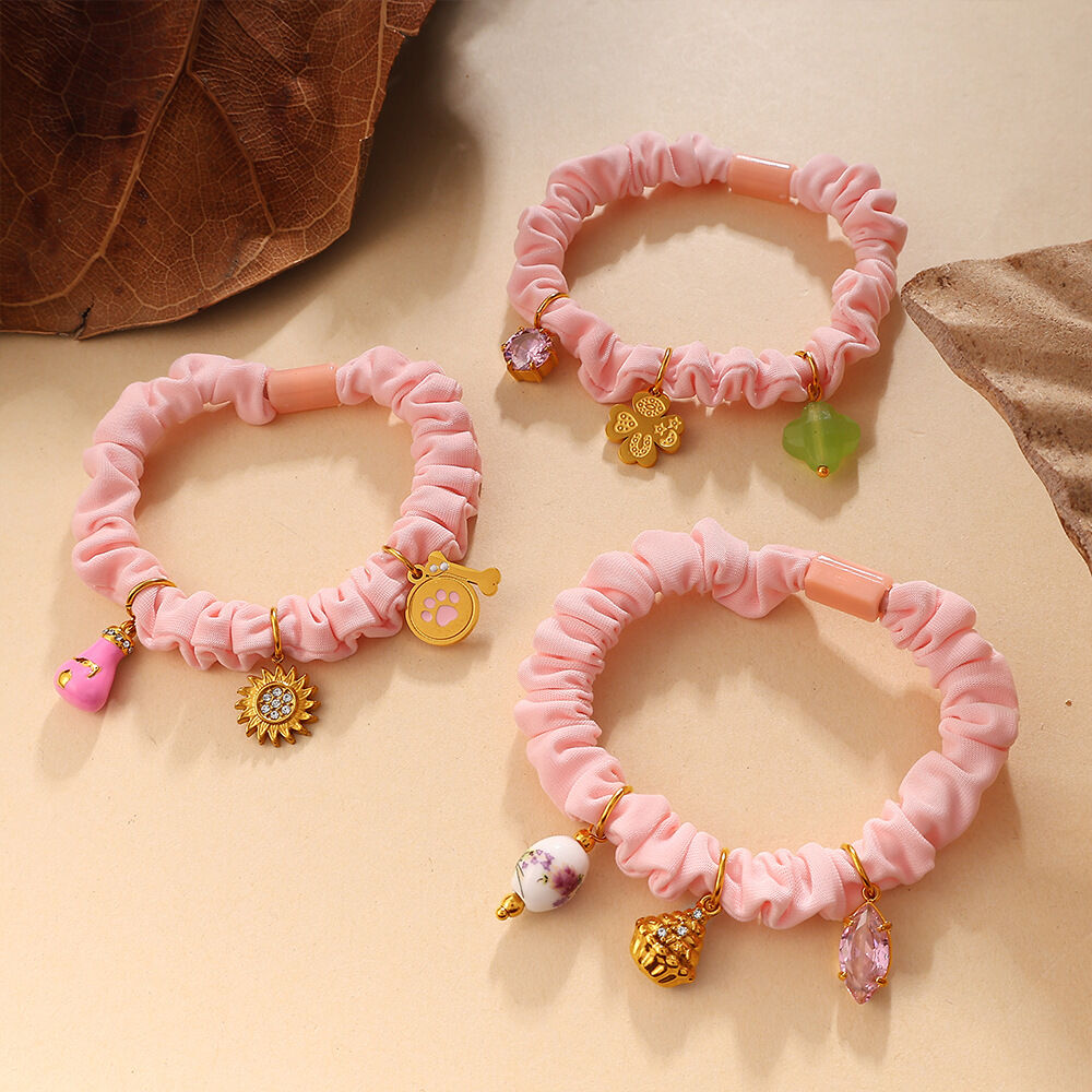 Stainless Steel Pendant Women's Scrunchies Picture2