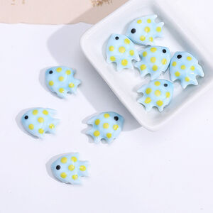 1 Piece Cute Fish Ceramics Jewelry Beads h5 Picture2