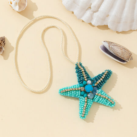 Luxurious Series Vacation Oceanic Style Beads Starfish Plastic Women's Bag Charms