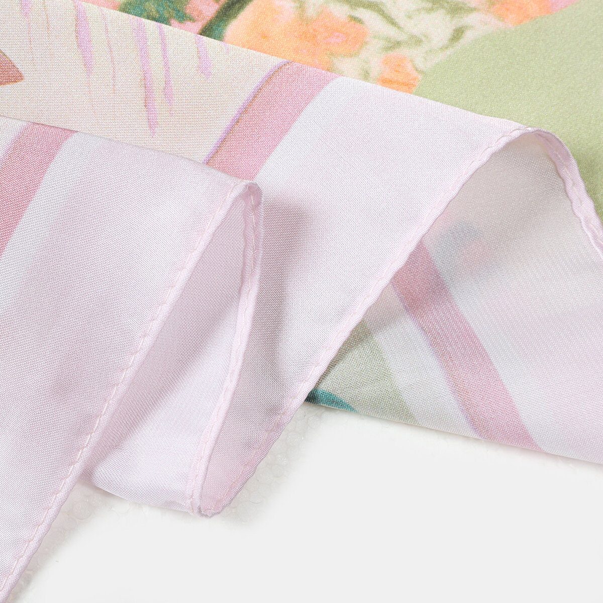 Luxurious Series Retro Pony Cartoon Stripe Mixed Color Women's Summer Scarves h5 Picture5