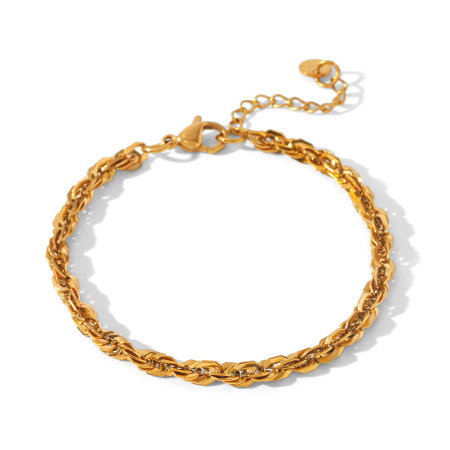 Dagelijkse ketting, roestvrij staal, waterdicht, goudkleurig, damesketting