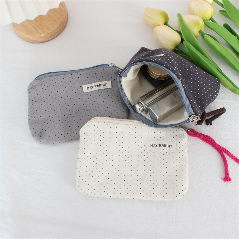 Neceser de maquillaje para mujer Simple Series Daily Heart con lunares 2