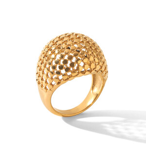 Simple Series – Tägliche Statement-Ringe aus hohlem Edelstahl, wasserdicht, goldfarben h5