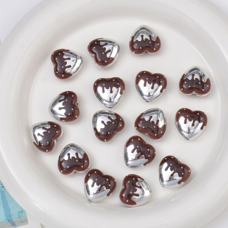 1 Piece Punk Heart Acrylic Jewelry Beads