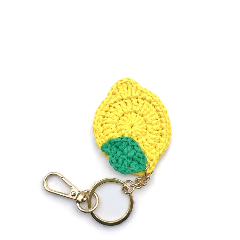 Simple Series Daily Fruit Woven Raffia Bag Charms Keychain h5Picture3
