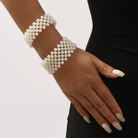 Romantic Series Elegant Beads Imitation Pearl Women's Charm Bracelets 2