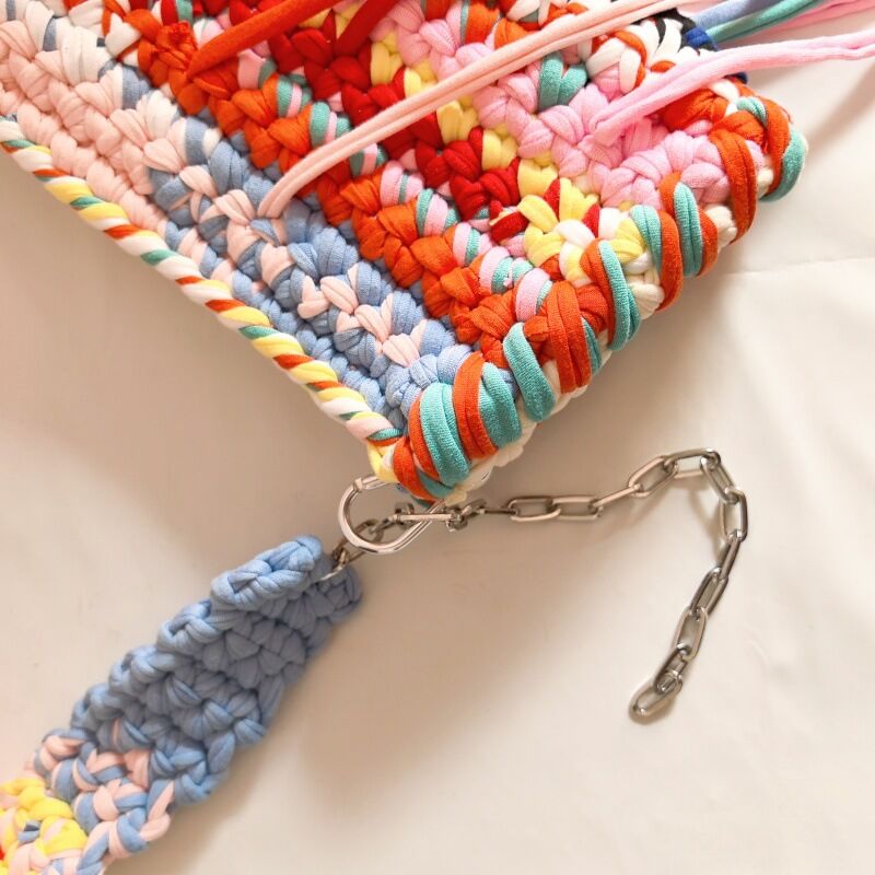 Streetwear Style Woven Tassel Mixed Color Women's Shoulder Bags Picture4