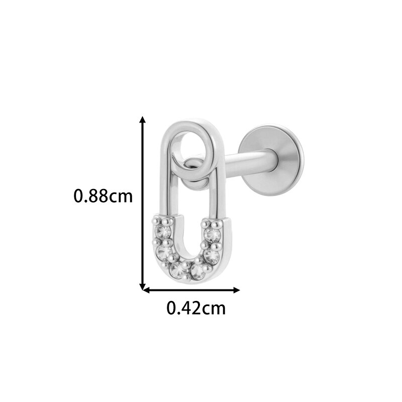 Simple Series Sternblatt-Ohrringe in Kupfergold mit Zirkonia für Damen h5 Bild2