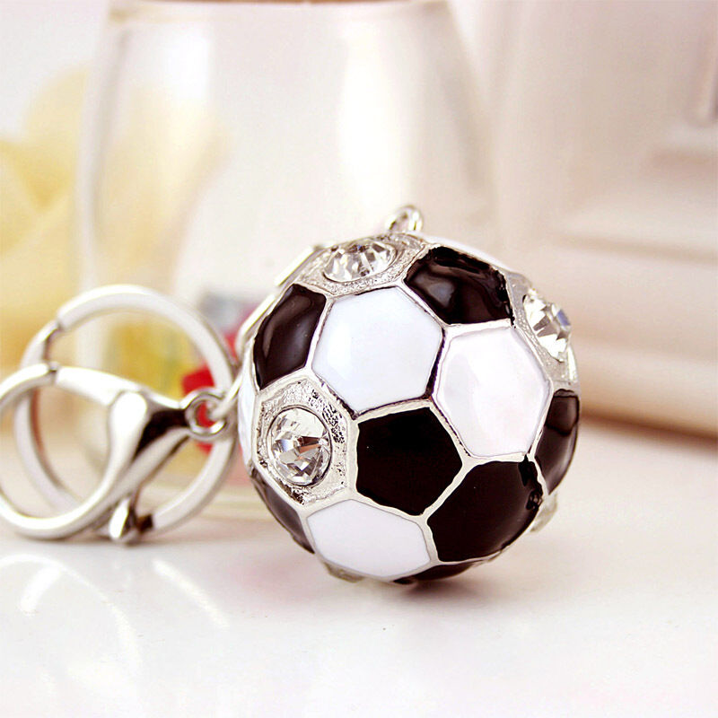 Simple Series Daily Football Rhinestone Rhinestone Keychain h5 Picture2