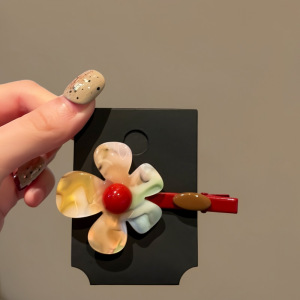Simple Series Sweet Flower Resin Hair Clips h5 Picture2