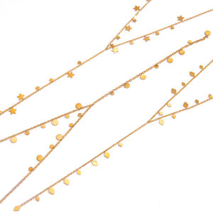 Collana da donna con ciondolo a forma di Y e nappa in acciaio inossidabile impermeabile h5 Immagine6