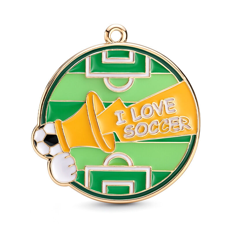 Simple Series Sports Football Alloy Jewelry Charms